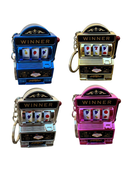 Llavero Máquina Tragamonedas Las Vegas - Souvenir Interactivo