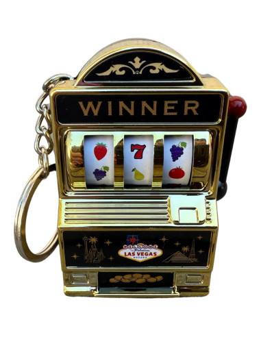 Llavero Máquina Tragamonedas Las Vegas - Souvenir Interactivo