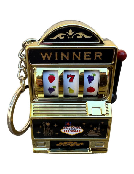Llavero Máquina Tragamonedas Las Vegas - Souvenir Interactivo