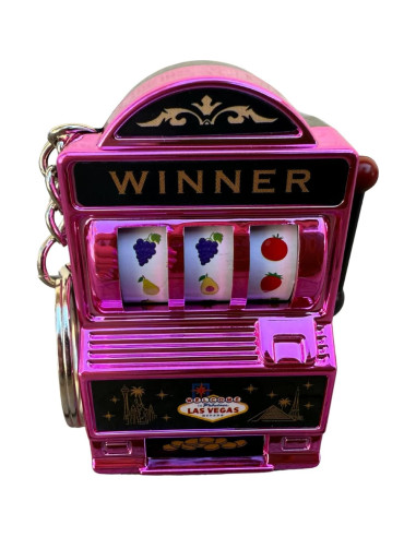 Llavero Máquina Tragamonedas Las Vegas - Souvenir Interactivo