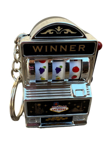 Llavero Máquina Tragamonedas Las Vegas - Souvenir Interactivo