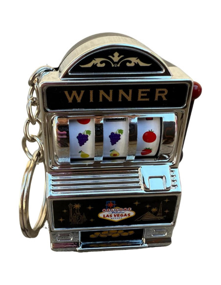 Llavero Máquina Tragamonedas Las Vegas - Souvenir Interactivo