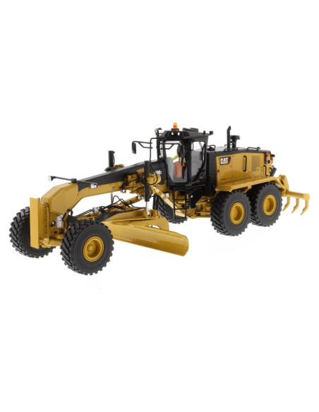 Caterpillar 16M3 Motor Grader 1:50 Diecast Masters - Detalles Realistas