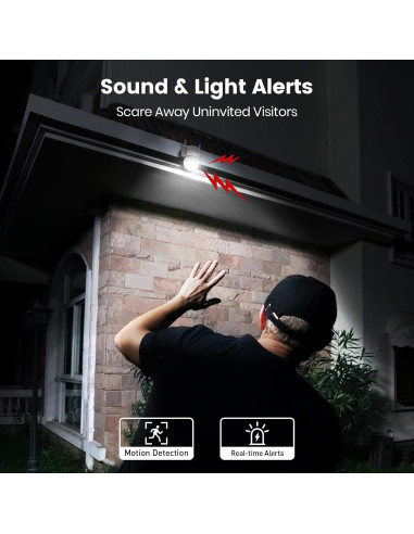 Cámara de Seguridad AOSU 2 Paquete 3K WiFi Exterior 360