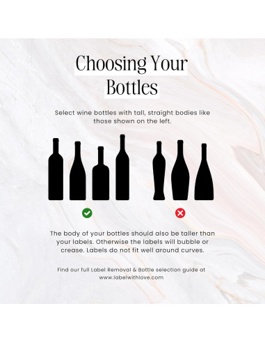 Etiquetas de Botellas de Licor Mini Suerte en el Amor - 16 Pzas