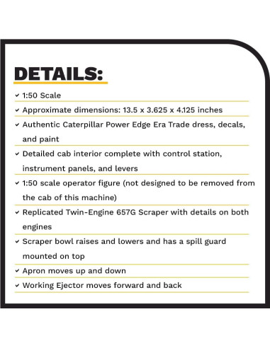Excavadora Diecast Masters 657G con Operador - 34.29 cm