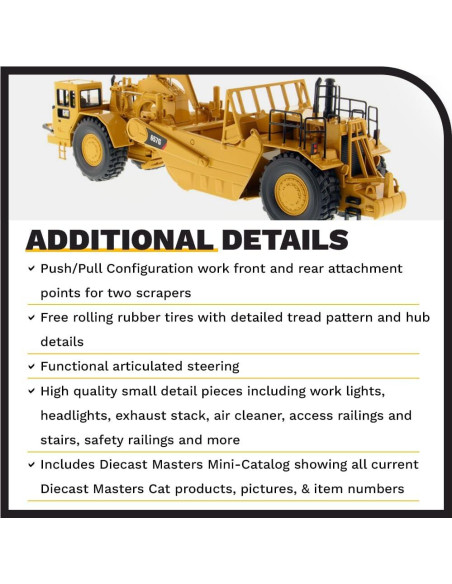 Excavadora Diecast Masters 657G con Operador - 34.29 cm