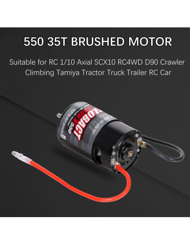 Motor RC Globact 550 35T para Crawler 1/10 TRX4 SCX10