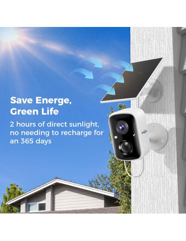 Cámara de Seguridad Hiseeu Solar 4MP Inalámbrica 4 Unidades