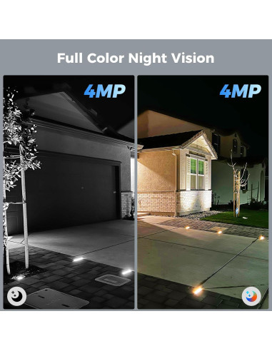 Cámara de Seguridad Hiseeu Solar 4MP Inalámbrica 4 Unidades