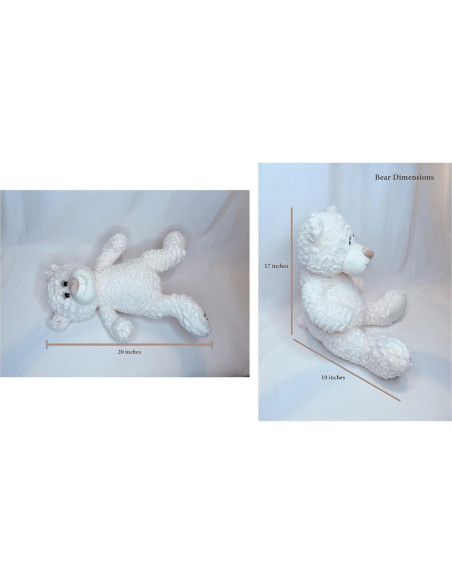 Oso de Peluche Quinceañera Kinnex 50.8 cm Burdeos con Vestido