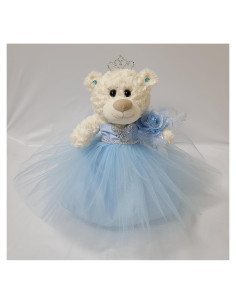 Oso de Quince Años Kinnex 30.48 cm Vestido Elegante Azul Bebé