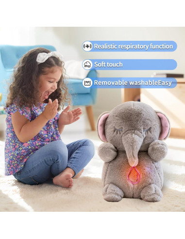 Elefante de Peluche Calmante NXNYNZ 34.8x15.2x20.3cm