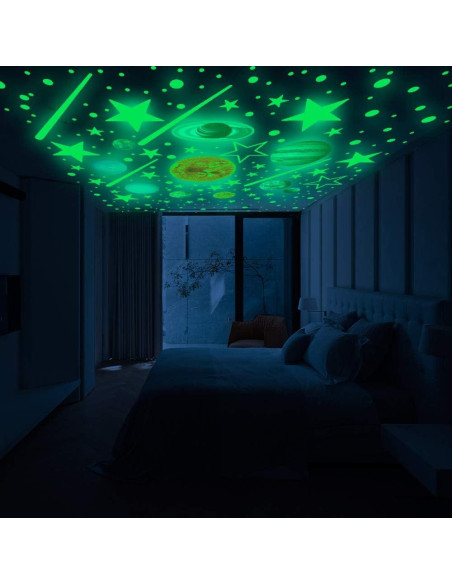 Calcomanías Brillantes Quanhaigou del Sistema Solar - 453 Piezas