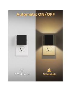 Luces Nocturnas LED DORESshop Enchufables 4 Piezas 1W 2