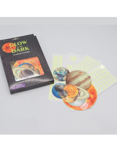 Calcomanías Brillantes Quanhaigou del Sistema Solar - 453 Piezas