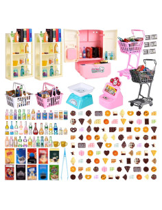 Juego de Rol Mini Supermercado 163 Piezas uimsao