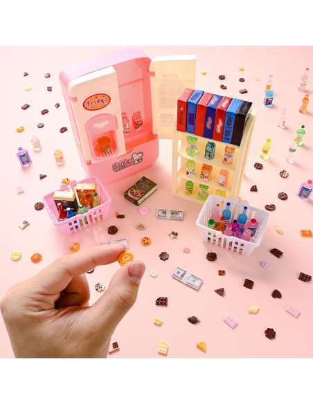 Juego de Rol Mini Supermercado 163 Piezas uimsao