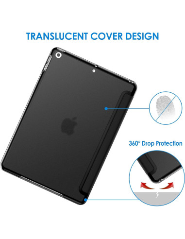 Funda JETech para iPad 10.2" 2021/2020/2019 - Negro