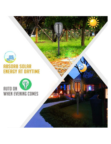 Antorchas Solares Aityvert 109 cm Paquete de 4 LED