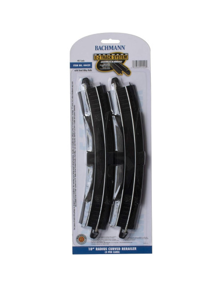 Rerailer Curvado E-Z Track Bachmann 18" (2 unidades) Escala HO