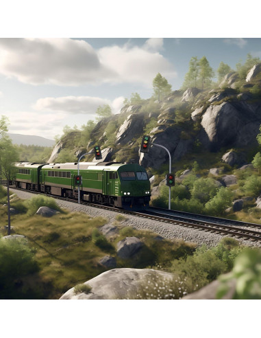 2 Semáforos LED Escala N Cloudpower 3 Luces Verde-Amarillo-Rojo