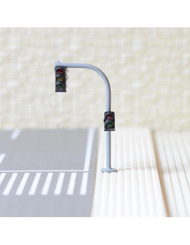 2 Semáforos LED Escala N Cloudpower 3 Luces Verde-Amarillo-Rojo