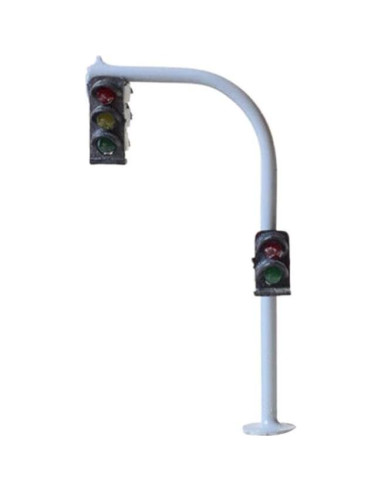 2 Semáforos LED Escala N Cloudpower 3 Luces Verde-Amarillo-Rojo