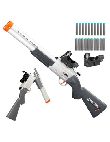 Escopeta de Juguete Shushuzz Doble Cañón 53 cm con Mira