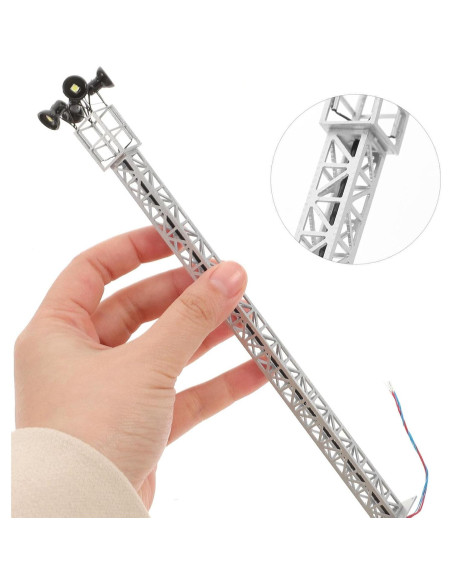 Mini Señal de Ferrocarril Tofficu 1:87 Plata 21.5 cm