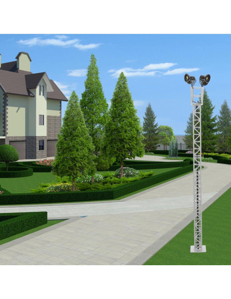 Mini Señal de Ferrocarril Tofficu 1:87 Plata 21.5 cm