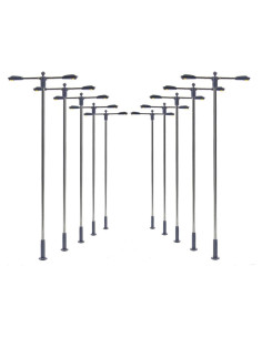 Poste de Luz de Ferrocarril Evemodel LQS12 10 Pcs LEDs Blancos