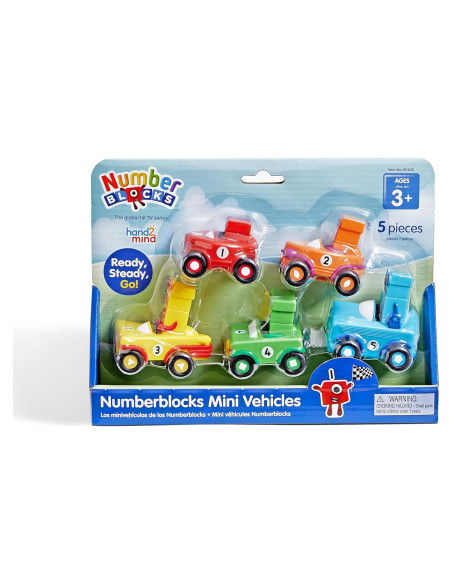 Vehículos mini Numberblocks hand2mind - Juguetes educativos 3 a 5 años