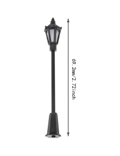 Farolas en Miniatura Maxmoral 10pcs 70mm Amarillo Cálido 2