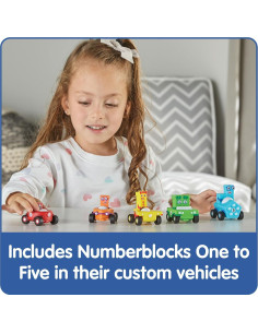 Vehículos mini Numberblocks hand2mind - Juguetes educativos 3 a 5 años 2