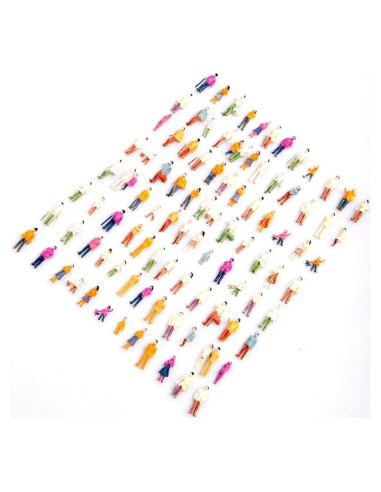 100 Figuras de Personas Modelo Pintadas 1:75 - Airlxf