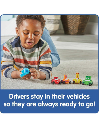 Vehículos mini Numberblocks hand2mind - Juguetes educativos 3 a 5 años