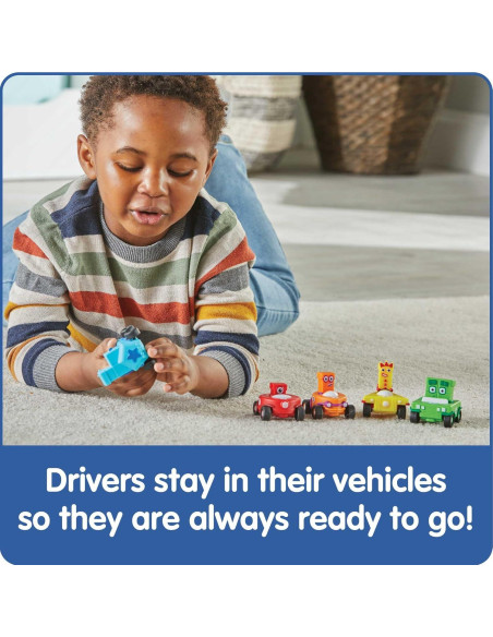 Vehículos mini Numberblocks hand2mind - Juguetes educativos 3 a 5 años