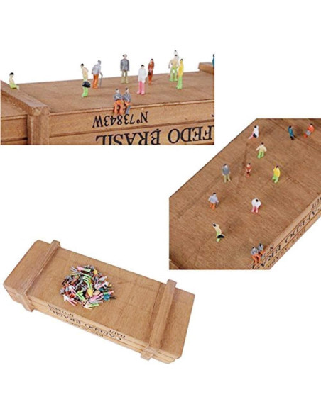 100 Figuras de Personas Modelo Pintadas 1:75 - Airlxf