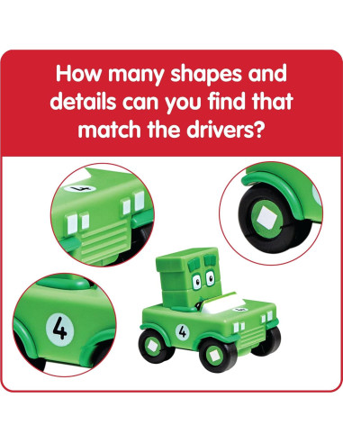 Vehículos mini Numberblocks hand2mind - Juguetes educativos 3 a 5 años