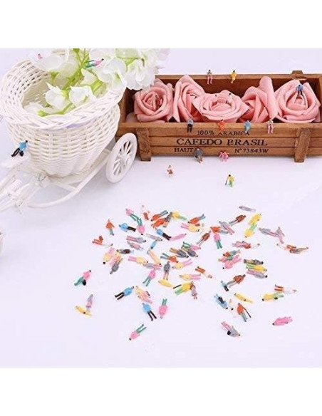 100 Figuras de Personas Modelo Pintadas 1:75 - Airlxf