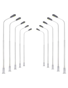 20 Faroles LED Doble para Modelos de Ferrocarril Yetaha 11cm