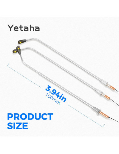 20 Faroles LED Doble para Modelos de Ferrocarril Yetaha 11cm