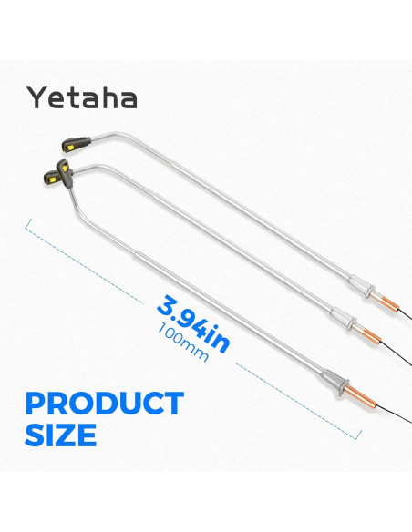 20 Faroles LED Doble para Modelos de Ferrocarril Yetaha 11cm