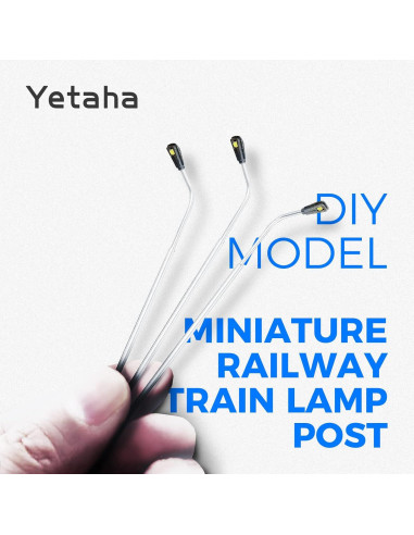 20 Faroles LED Doble para Modelos de Ferrocarril Yetaha 11cm