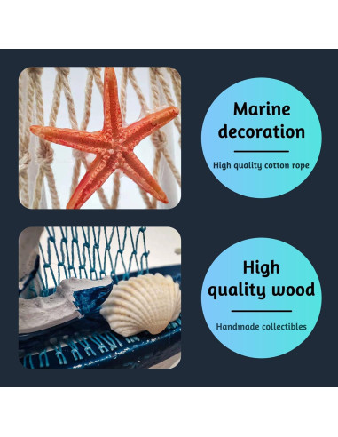 Mini Decoración de Velero BLLREMIPSUR 2 Pcs Madera 10.9x12.7cm