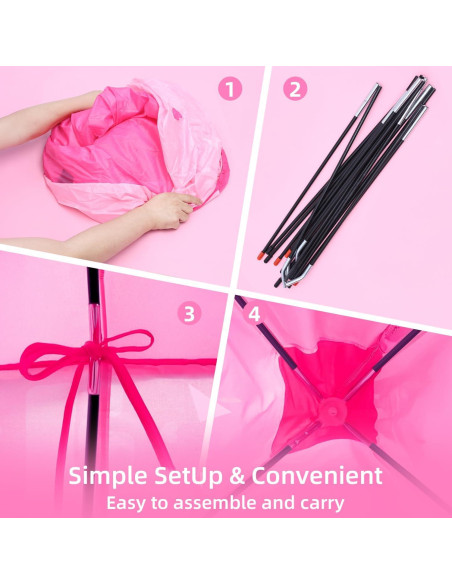 Carpa de Princesa LXDHSRTA 13 Piezas con Luces LED Púrpura Carpa de Princesa LXDHSRTA 13 Piezas con Luces LED Púrpura