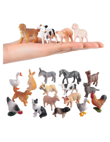 16 Figuras de Animales de Granja JOKFEICE - Juguetes Educativos