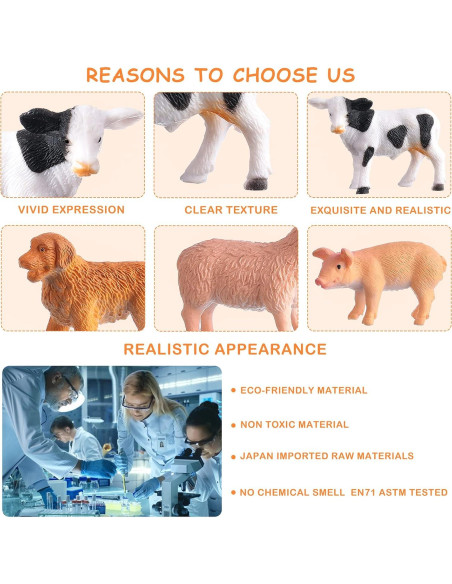 16 Figuras de Animales de Granja JOKFEICE - Juguetes Educativos