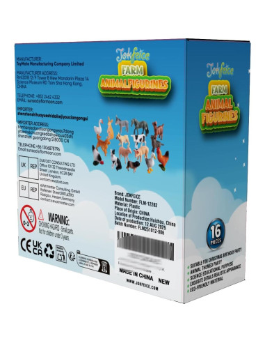 16 Figuras de Animales de Granja JOKFEICE - Juguetes Educativos